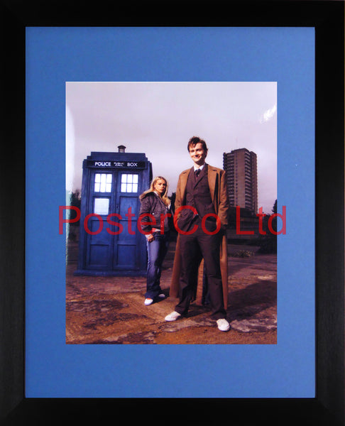 Dr Who and Rose- Framed print 16"H x 12"W