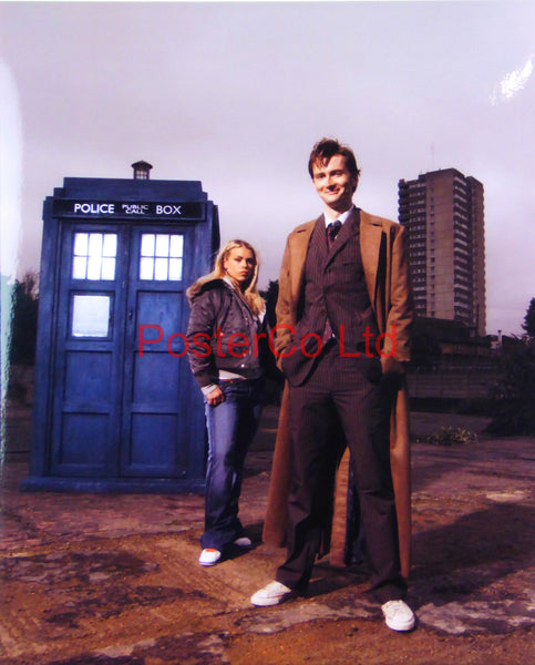 Dr Who and Rose- Framed print 16"H x 12"W