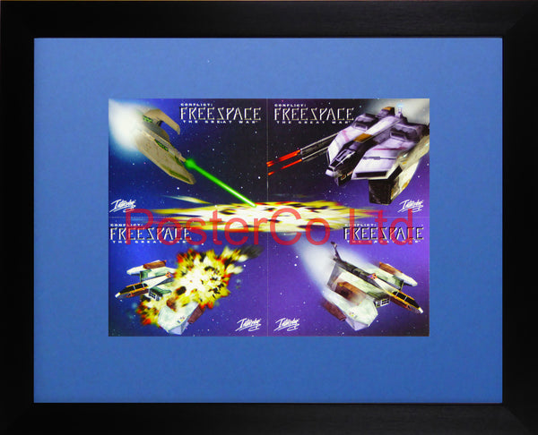 Game advert for FreeSpace: The Great War by Interplay - Framed postcards 12"H x 16"W