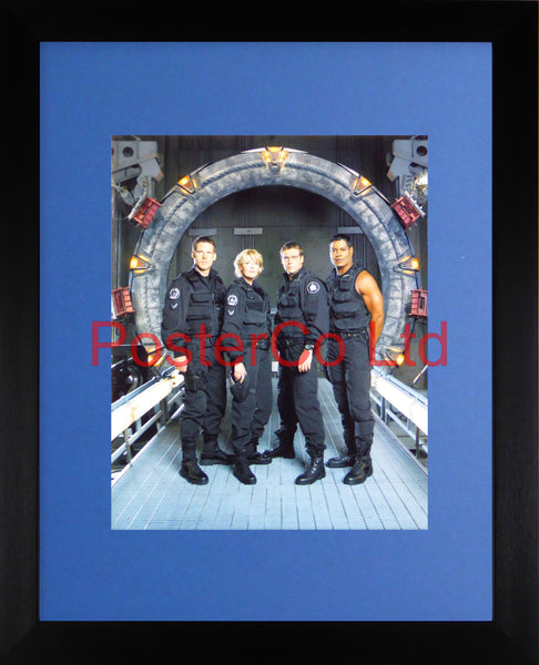Stargate SG1 Team with Cameron Mitchell - Framed print 16"H x 12"W