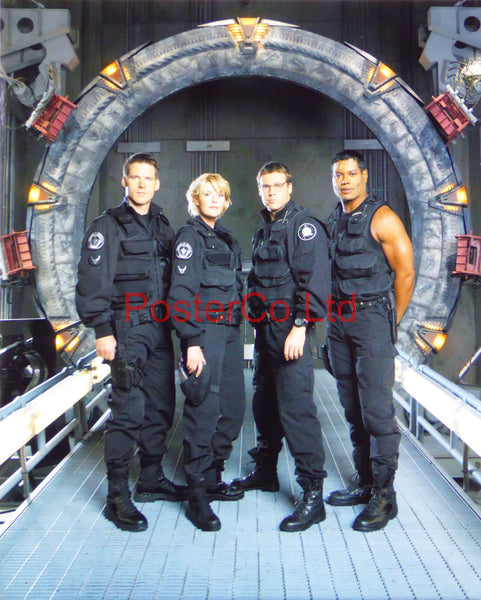 Stargate SG1 Team with Cameron Mitchell - Framed print 16"H x 12"W