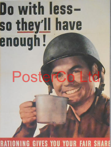 American WWII Propaganda Poster - Civilian Poster to ensure Civilians aid the US Forces-  Framed Picture - 14"H x 11"Wz