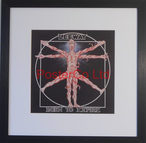 Leeway- Born to Expire (Album Cover Art) - Framed Print - 16"H x 16"W