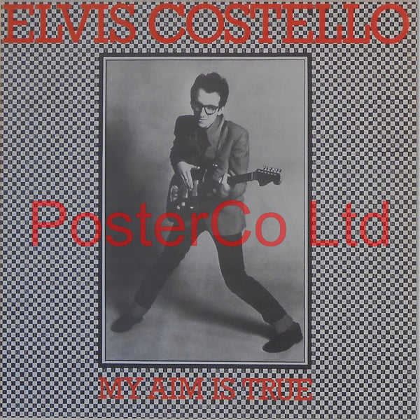 Elvis Costello - My Aim is True (Album Cover Art) - Framed Print - 16"H x 16"W