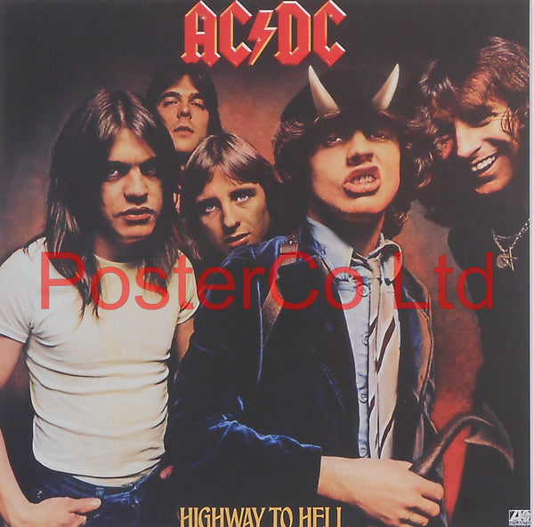 AC/DC - Highway To Hell (Album Cover Art) - Framed Print - 16"H x 16"W