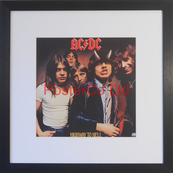AC/DC - Highway To Hell (Album Cover Art) - Framed Print - 16"H x 16"W