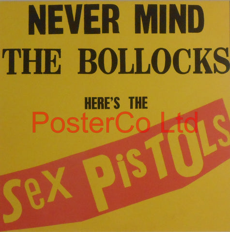 Sex Pistols - Never Mind The Bollocks (Album Cover Art) - Framed Print - 16"H x 16"W