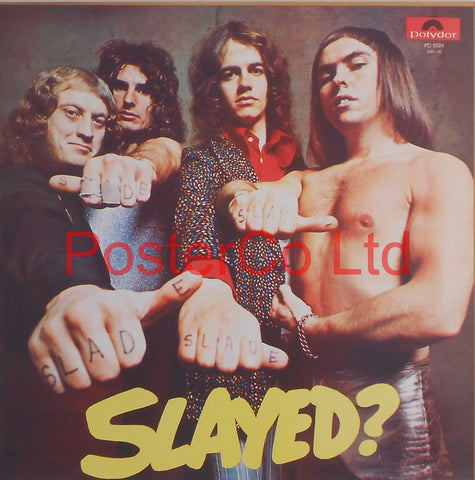 Slade - Slayed (Album Cover Art) - Framed Print - 16"H x 16"W