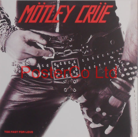 Motley Crue - Too Fast For Love (Album Cover Art) - Framed Print - 16"H x 16"W