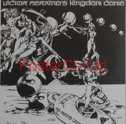 Victor Peraino's Kingdom Come - No Mans Land (Album Cover Art) - Framed Print - 16"H x 16"W