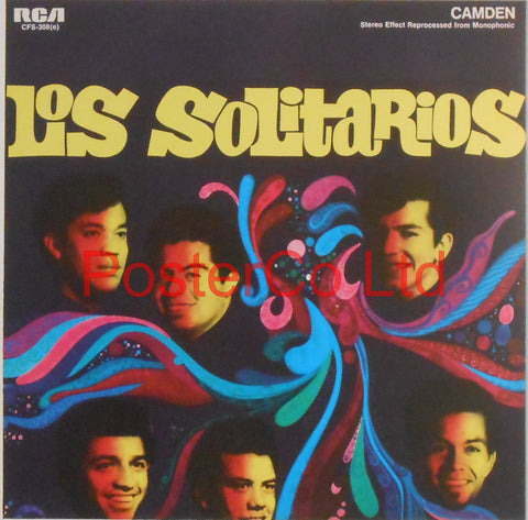 Los Solitarios - Los Solitarios (Album Cover Art) - Framed Print - 16"H x 16"W