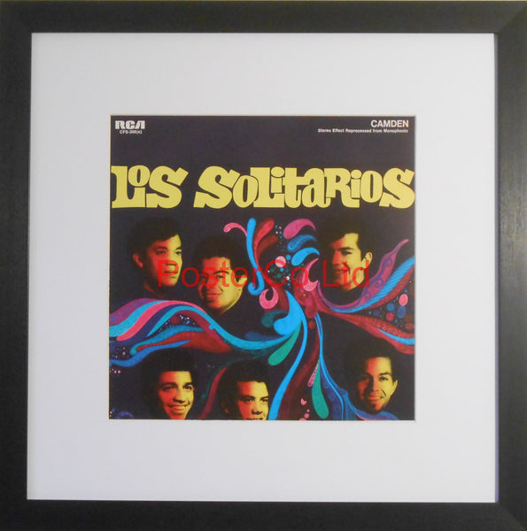 Los Solitarios - Los Solitarios (Album Cover Art) - Framed Print - 16"H x 16"W