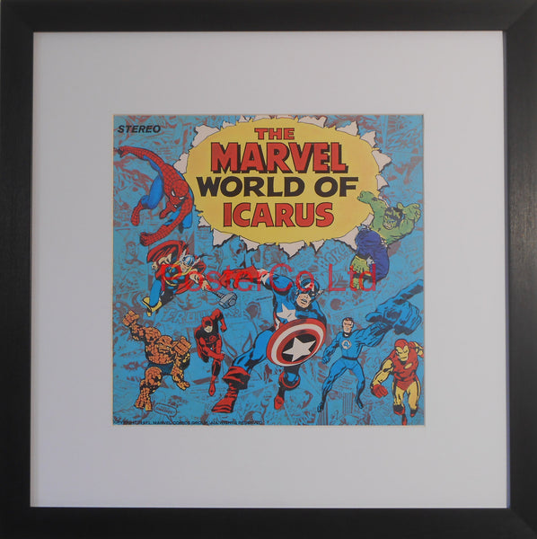 Icarus - The Marvel World Of Icarus (Album Cover Art) - Framed Print - 16"H x 16"W