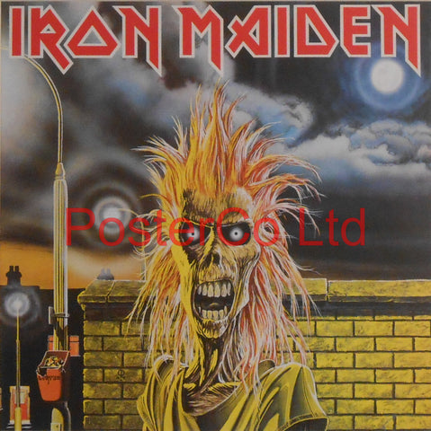 Iron Maiden - Iron Maiden (Album Cover Art) - Framed Print - 16"H x 16"W