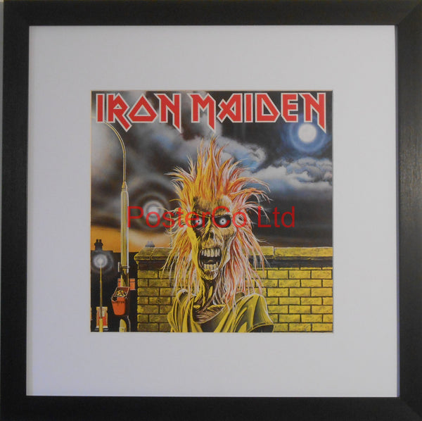 Iron Maiden - Iron Maiden (Album Cover Art) - Framed Print - 16"H x 16"W