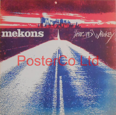 Mekons - Fear and Whiskey (Album Cover Art) - Framed Print - 16"H x 16"W