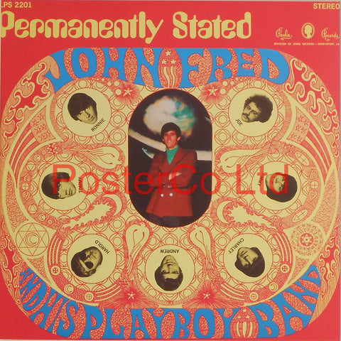 John Fred and His Playboy Band - Permanently Stated (Album Cover Art) - Framed Print - 16"H x 16"W