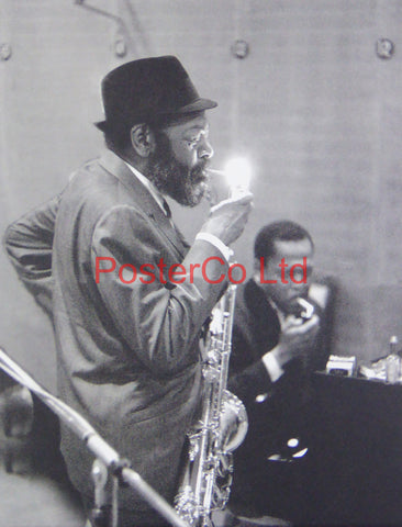 Unknown Jazz Musician - Rehearsal at New York Studios - Framed Picture - 16"H x 12"W