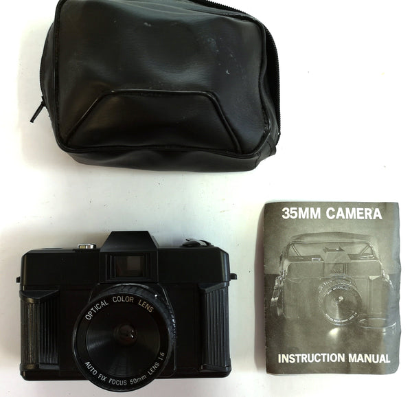 Unknown: 35mm with bag and Instructions Camera