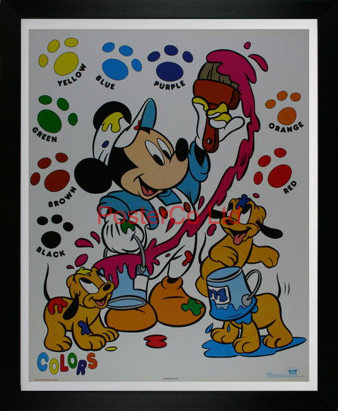 Colors (Colours) - Walt Disney Co - Framed Print - 20"H x 16"W