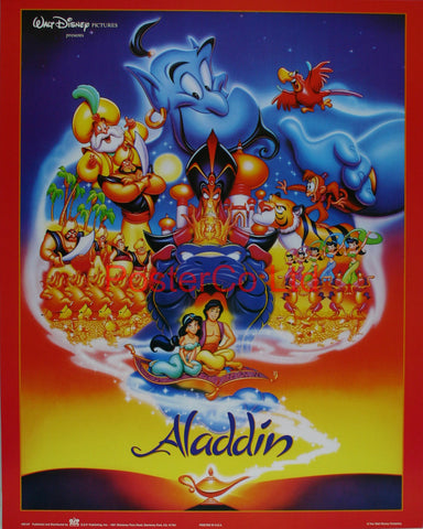 Disney's Aladdin - Walt Disney Co - Framed Print - 20"H x 16"W
