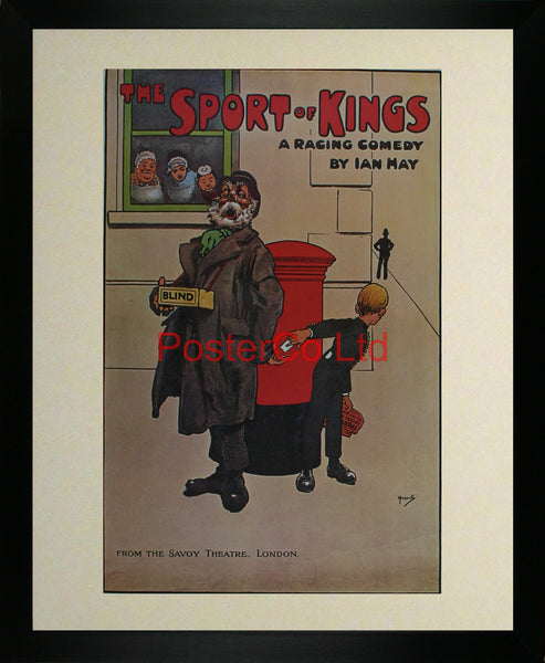 Sport of Kings - Savoy Advert - Framed Print - 20"H x 16"W