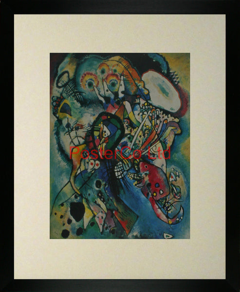 Composition #218 (Two Ovals) - Wassily Kandinsky - Framed Print - 20"H x 16"W