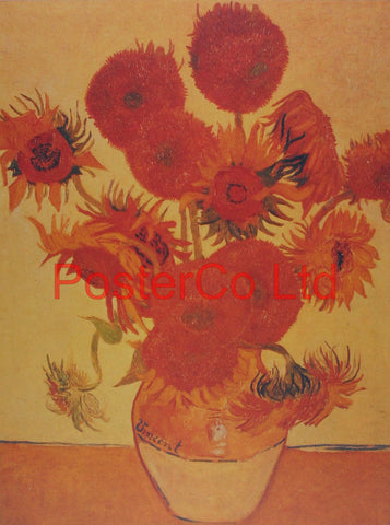 Sunflowers - Vincent van Gogh - Framed Print - 20"H x 16"W
