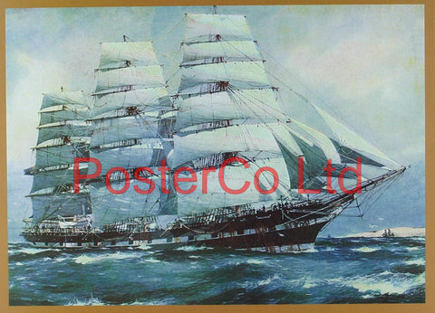 Macquarie (Full Rigged Sailing Ship) - Framed Print - 16"H x 20"W