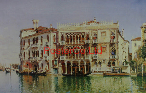 The Ca' d'Oro (Venice) - Federico del Campo - Framed Print - 16"H x 20"W