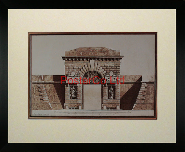 Architecture IV (Archway) - Framed Print - 16"H x 20"W