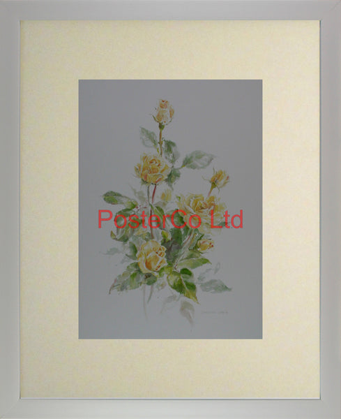 Yellow Rose - Christine Spring - Framed Print - 20"H x 16"W