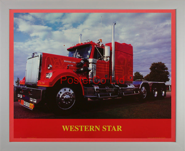 Western Star Truck - Framed Print - 16"H x 20"W