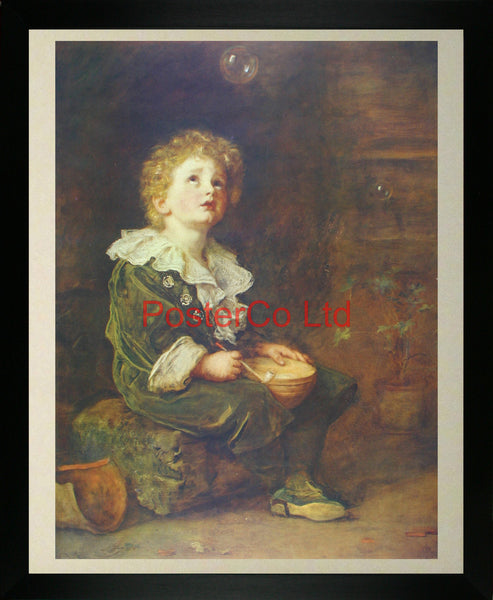 Bubbles - Sir John Everett Millais - Framed Print - 20"H x 16"W