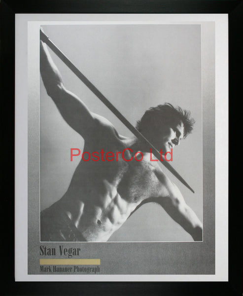 Javelin thrower - Stan Vegar - Mark Hanauer - Framed Print - 20"H x 16"W