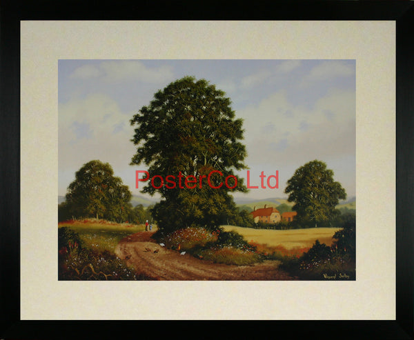 Along the lanes - Vincent Selby - Framed Print - 16"H x 20"W