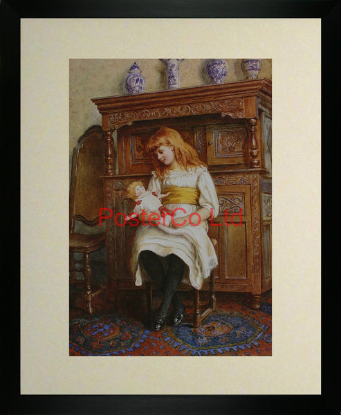 Her favourite doll - Guinness - Framed Print - 20"H x 16"W