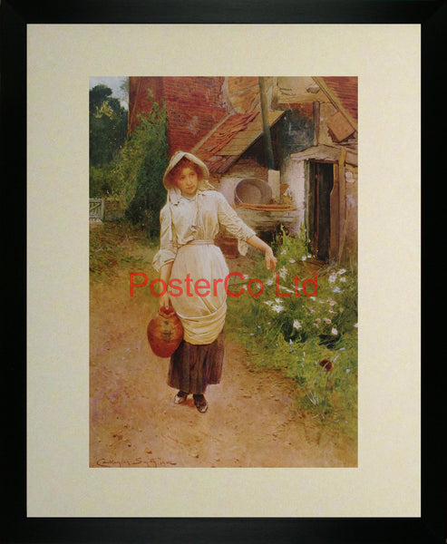 Going to the well - Carlton Alfred Smith - Framed Print - 20"H x 16"W
