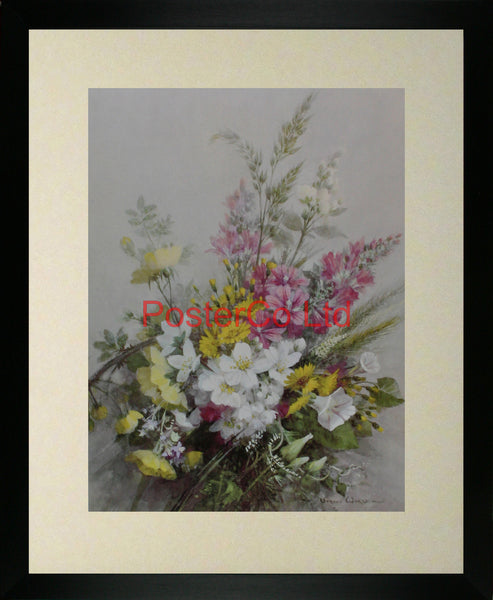 A hedgerow in June - Vernon Ward - Framed Print - 20"H x 16"W