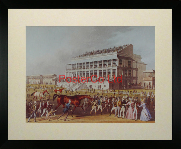 "Bay Middleton", Winner of the Derby, 1836 - James Pollard - Framed Print - 16"H x 20"W