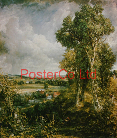 Dedham Vale Morning - John Constable - Framed Print - 20"H x 16"W
