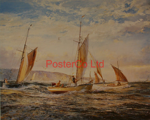 Sailing boats - Micheal Lees - Framed Print - 16"H x20"W
