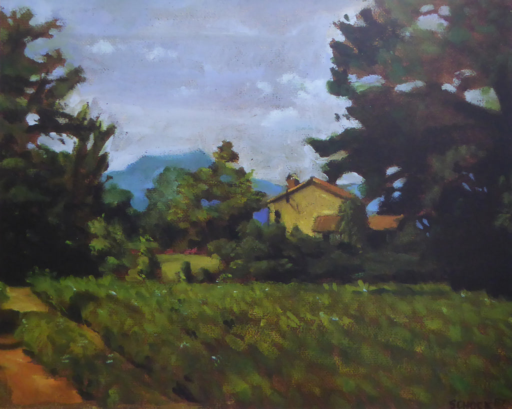Farmhouse South of France David Schock (1991 Art Beats) (Genuine and Vintage)