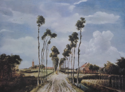 The Avenue at Middelharnis Meindert Hobbema (Genuine and Vintage)