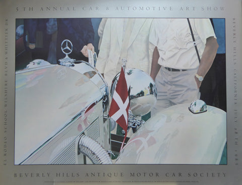 Flying Colours Beverly Hills Antique Motor Car Society (damaged) (1985) (Genuine and Vintage)