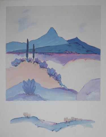 Desert Landscape 1 Valente (1991 Hope street editions) (Genuine and Vintage)