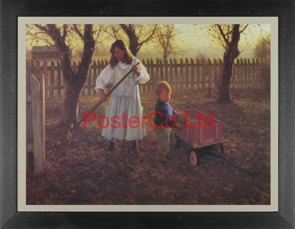 Last Leaves - Robert Duncan - Artbeats 1991 - Framed Print - 12"H x 16"W