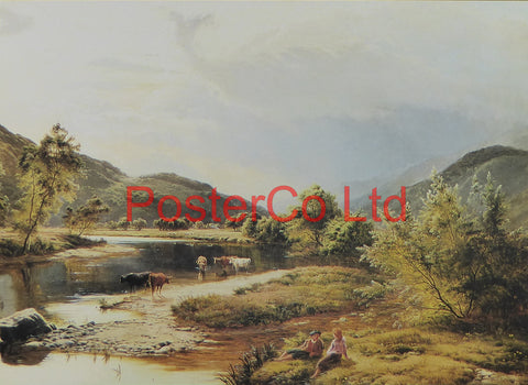 The Lledr river - Bettws-y-Coed - Sidney Richard Percy - Framed Print - 12"H x 16"W