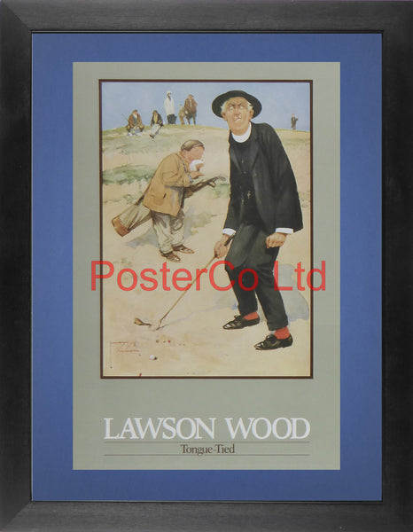 Tongue tied - Lawson Wood - Felix Rose 1986 - Framed Print - 16"H x 12"W