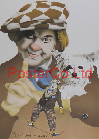 Popov (Clown) - Royston knipe - Framed Print - 16"H x 12"W